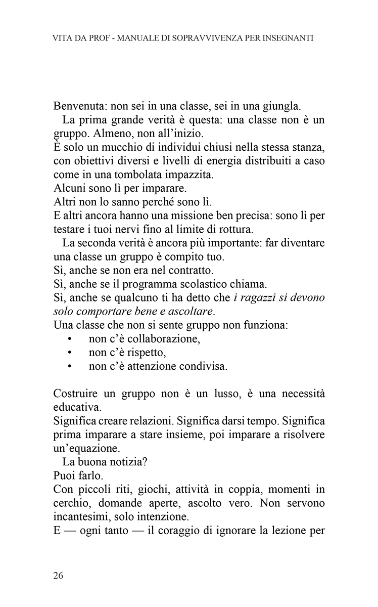 Pagina 26: La classe non è (ancora) un gruppo